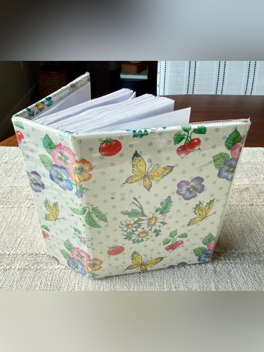 Vintage 1998 MBI Photo Album Floral Butterfly Cottagecore 90s